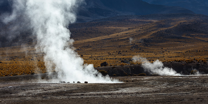 The huge vents of the Tatio Geysers