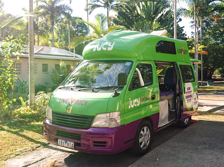 Our Campervan for our travels through Australia