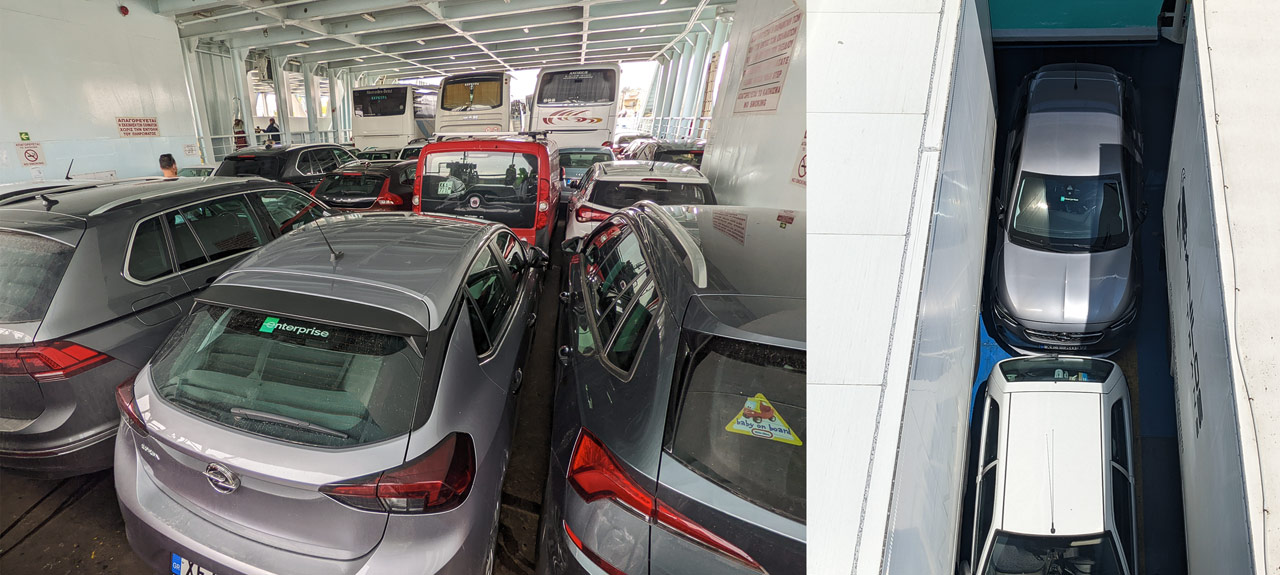 Corfu Ferry Cars