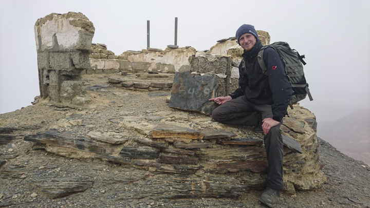 Bad weather conditions on top of Chacaltaya