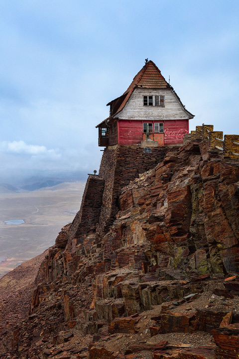 Remnants of the ski resort Chacaltaya near La Paz