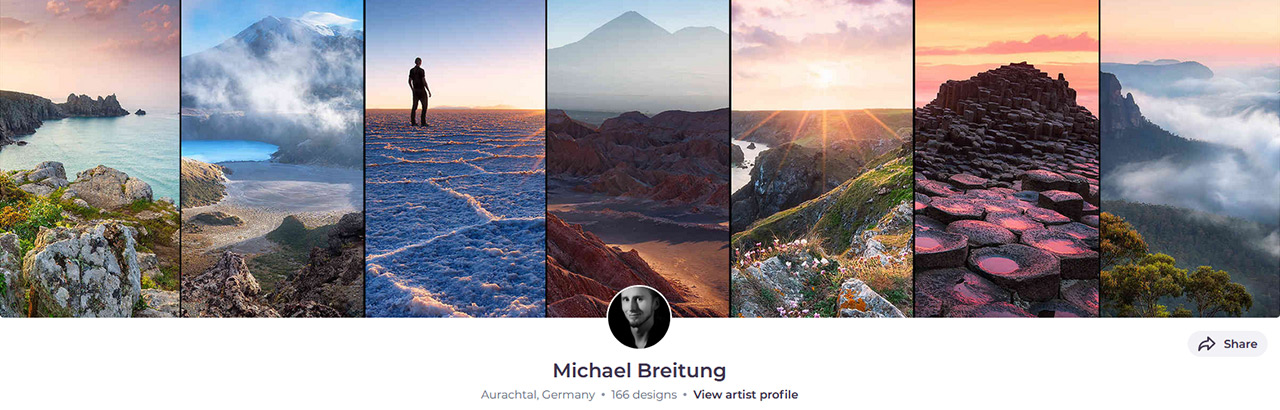 Redbubble Banner for Michael Breitung
