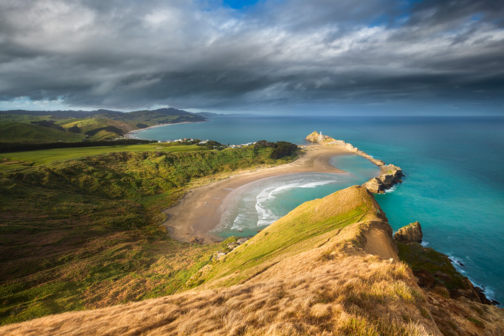 View of Castlepoint coastline from Castle Rock
