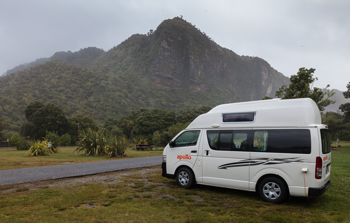 Rainy Campsite at Punakaiki