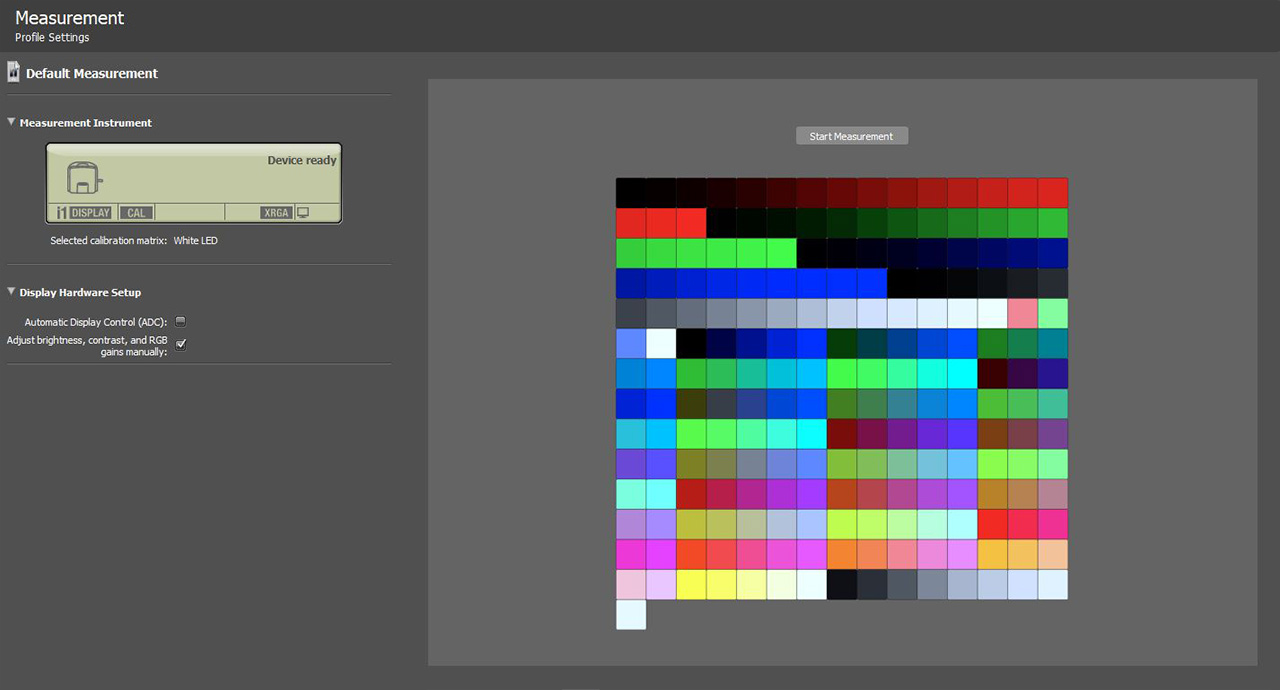 iProfiler Measurement Page iProfiler Measurement Page