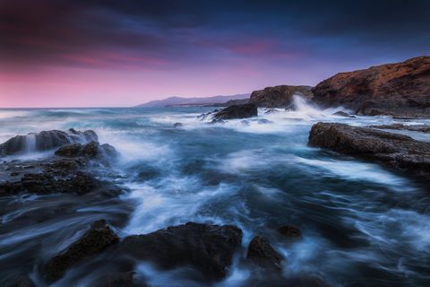 La Pared Storm The stormy sea at La Pared during dusk.