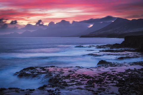Punta Pesebre Dawn A colorful dawn over the Jandia mountains as seen from Punta Pesebre.